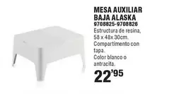 Blanco - Mesa Auxiliar Baja Alaska