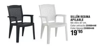 Sillón Resina Apilable