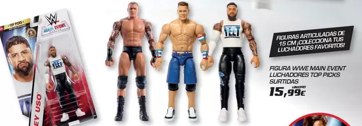 Figura WWE Main Event Luchadores Top Picks