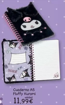 Cuaderno A5 Fluffy Kuromi