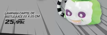 Lampara Cartel De Beetlejuice 22 X 25 Cm
