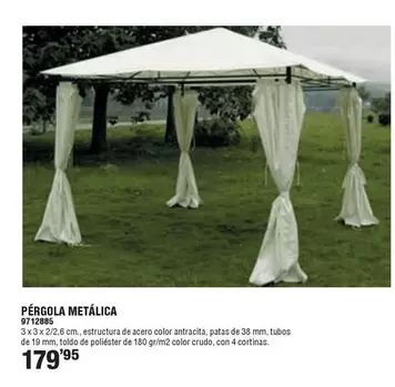 antracita - Pérgola Metálica
