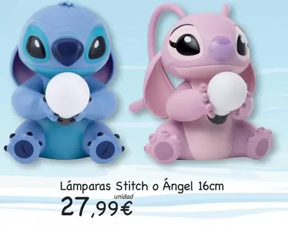 Stitch - Lámparas Stitch O Ángel 