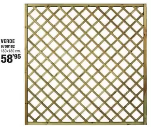 Forest - Celosia De Madera Con Marco Premices Verde