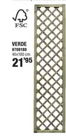 Forest - Celosia De Madera Con Marco Premices Verde