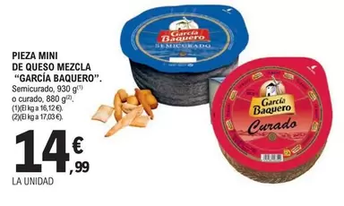 García Baquero - Pieza Mini De Queso Mezcla