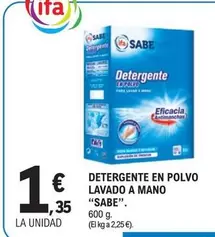 Sabe - Detergente En Polvo Lavado A Mano