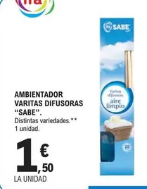 Sabe - Ambientador Varitas Difusoras