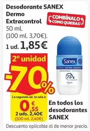 Sanex - Desodorante Dermo Extracontrol