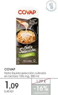 Covap - Nata Liquida Seleccion Culinaria Sin Lactosa