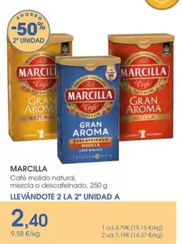 Marcilla - Café Molido Natural, Mezcla O Descafeinado