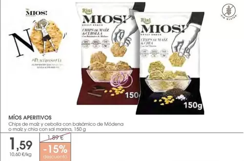 Mios! - Chips De Madera Y Cebolla Con Bak/mico De Modena O Max Y Calchis