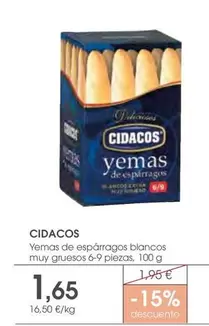 Cidacos - Yemas De Esparragos Blancos Muy Gruesos