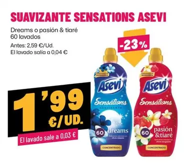 Asevi - Suavizante Sensations