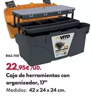 Caja De Herramientas Con Organizador 17"