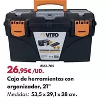 Caja De Herramientas Con Organizador, 21"