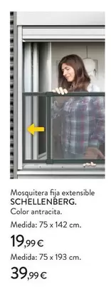antracita - Mosquitera Fija Extensible