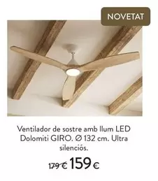 Giro - Ventilador De Sostre Amb Llum Led Dolomiti