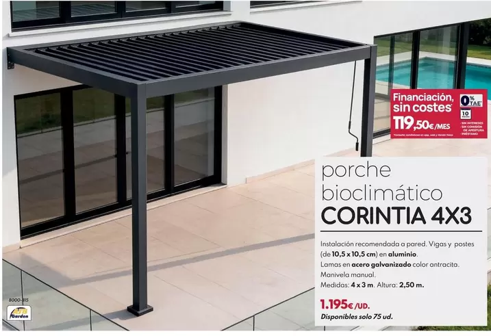 Porche Bioclimatico Corintia 4x3