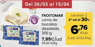 Froitomar - Lomo De Bacalao Desalado