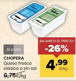 Chopera - Queso Fresco Clásico O Sin Sal