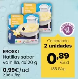 Eroski - Natillas Sabor Vainilla
