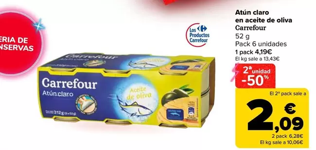 carrefour - Atún Claro En Aceite De Oliva