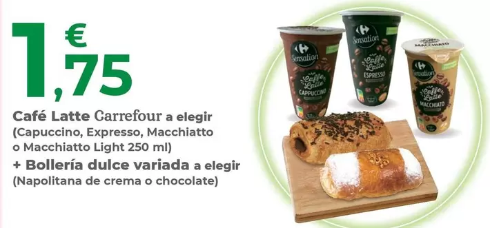 Carrefour - Café Latte A Elegir (Capuccino, Expresso, Macchiatto O Machiatto Light)