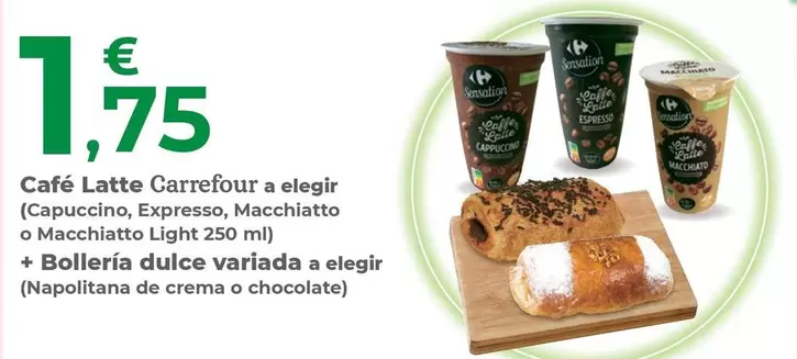 Carrefour - Café Latte A Elegir (Capuccino, Expresso, Macchiatto O Machiatto Light)