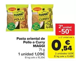 Maggi - Pasta Oriental De Pollo O Curry