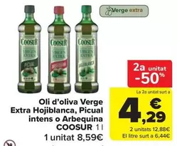 Coosur - Oli D'oliva Verge Extra Hojiblanca, Picual Intens O Arbequina