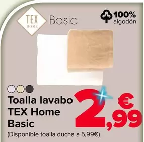 Tex Home Basic - Toalla Lavabo
