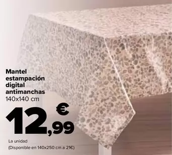 Mantel Estampacion Digital Antimanchas