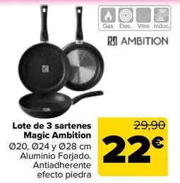 Lote De 3 Sartenes Magic Ambition
