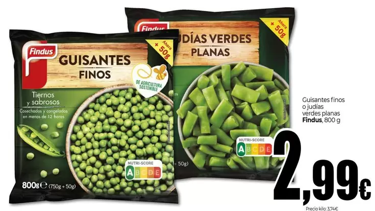 Findus - Guisantes Finos O Judías Verdes Planas