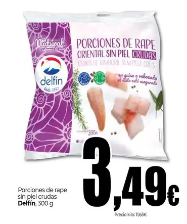 Delfín - Porciones De Rape Sin Piel Crudas