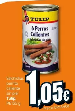 Tulip - Salchichas Perrito Caliente Sin Piel