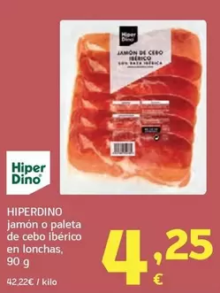 Hiperdino - Jamon O Paleta De Cebo Iberico En Lonchas