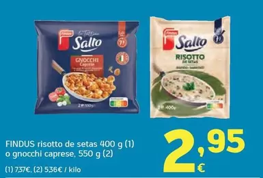 Findus - Risotto De Setas O Gnocchi Caprese