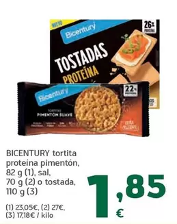 Bicentury - Tortita Proteina Pimentón
