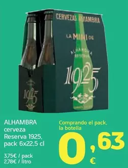 Alhambra - Cerveza Reserva Pack 6x22,5 Cl