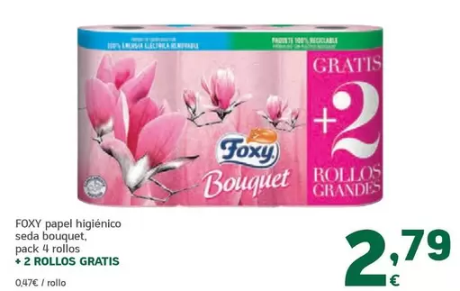 Foxy - Papel Higienico Seda Bouquet