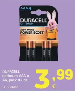 Duracell - Optimum AAA O AA