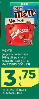 M&M's - Grageas Choco Crispy