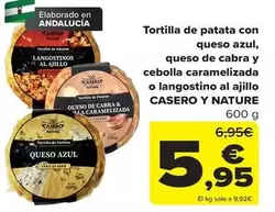 Casero Y Nature - Tortilla De Patata Con Queso Azul