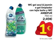 Ambi Pur - Wc Gel Azul & Jasmino Gel Limpiador Con Lejia Baño Y Wc