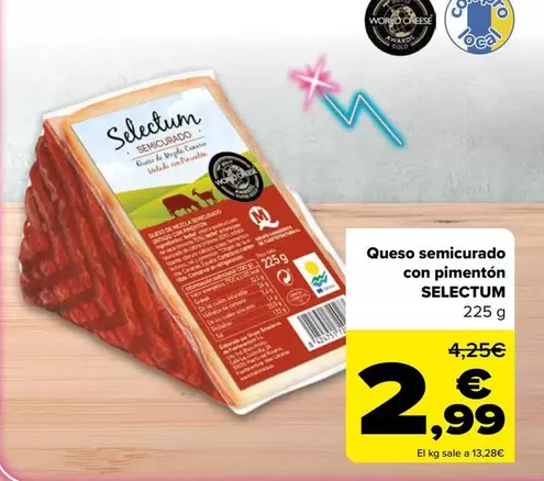 Selectum - Queso Semicurado Con Pimenton