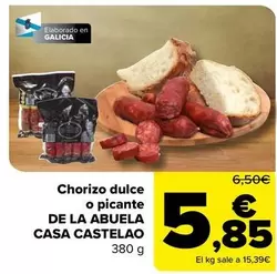 Casa Castelao - Chorizo Dulce O Picante De La Abuela