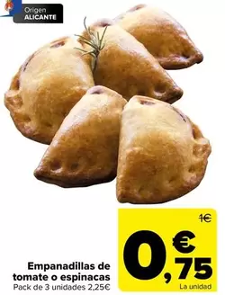 Empanadillas De Tomate O Espinacas