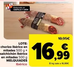 Melquiades - Chorizo Iberico En Mitades